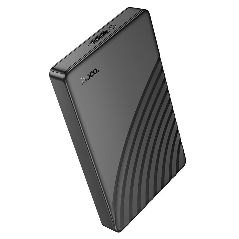 Kryt pro pevný disk HDD 2,5" SATA s připojením USB 3.0 na Micro Hoco HB46, černý