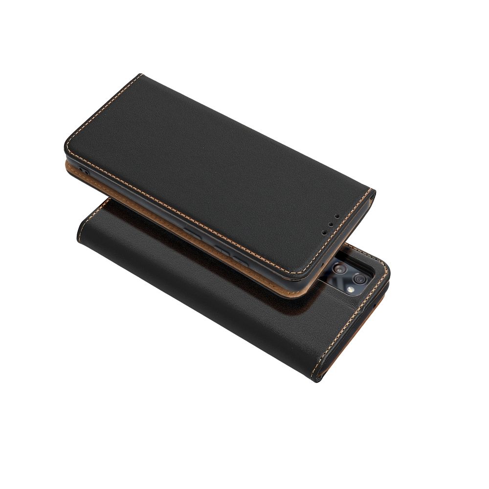 Kryt typu flip pro iPhone 15 Smart Pro Book, kůže, černý