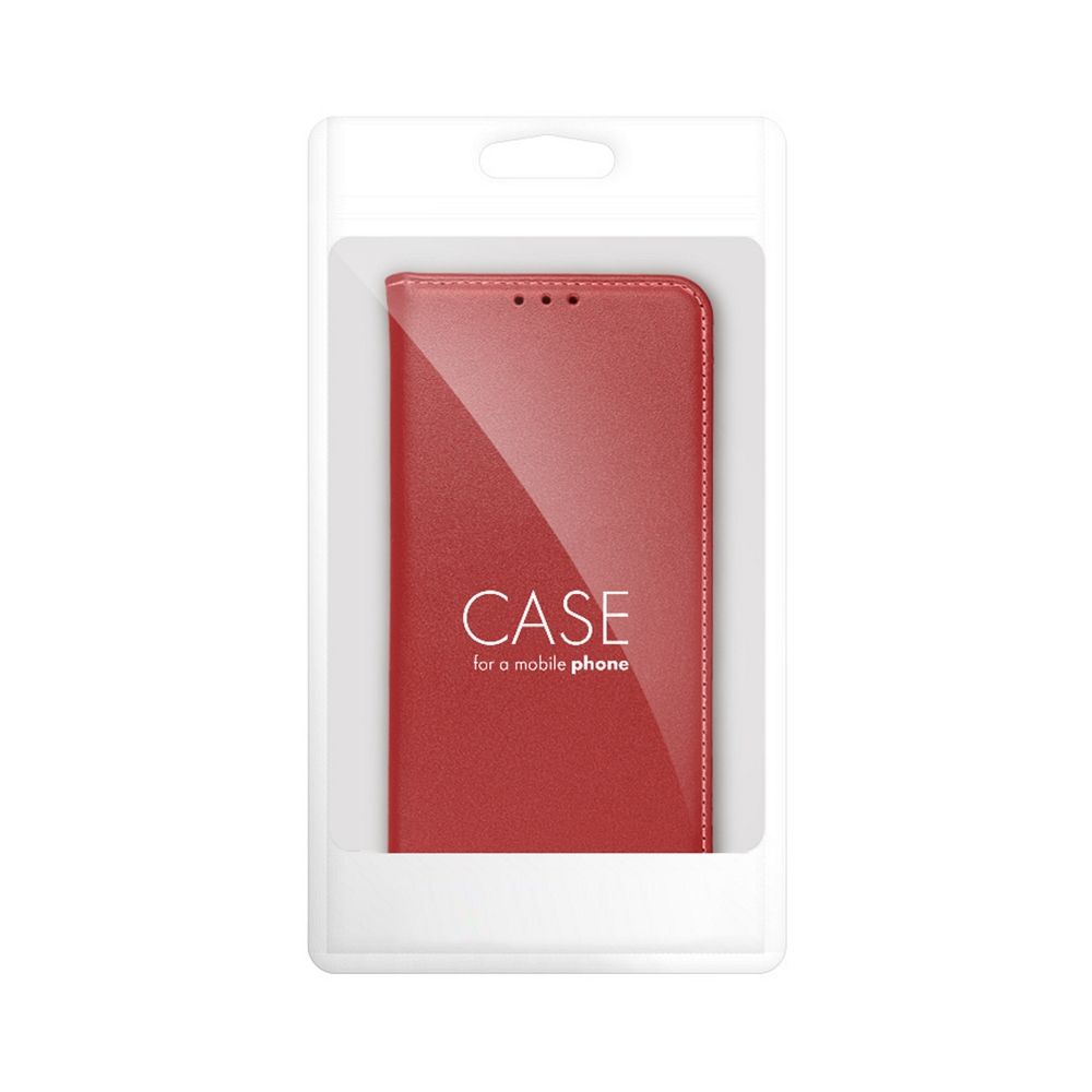 Kryt typu flip pro iPhone 16 Smart Pro Book, kůže, vínová barva