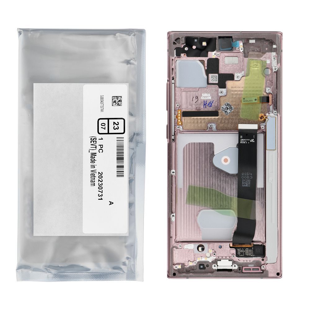 LCD displej ServicePack pro SAMSUNG Note 20 Ultra 5G N986 / N985 GH82-31453D Mystic Bronze