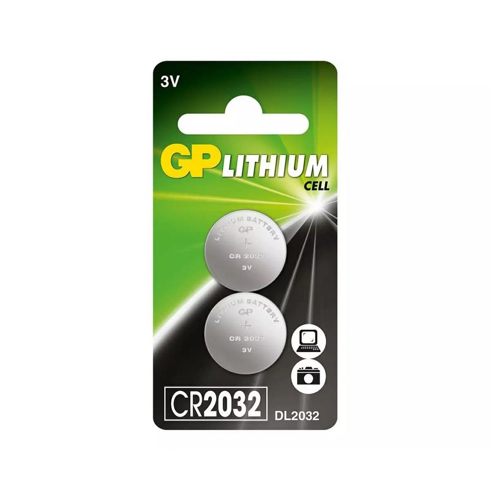 Lithiová baterie GP CR2032 3 V, 2 kusy