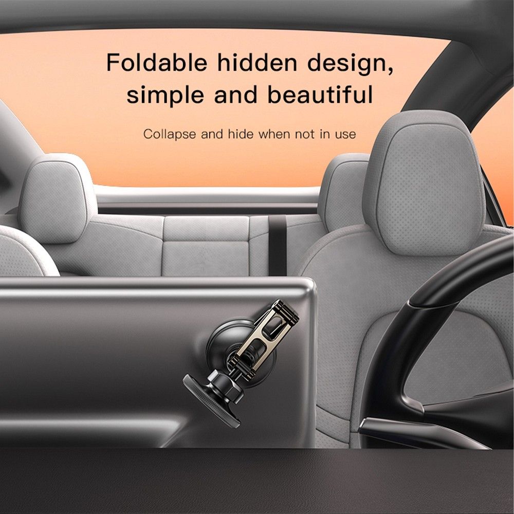 Magnetický držák na auto kompatibilní s Magsafe Forcell F-Grip IronSecure na čelní sklo / palubní desku, černý