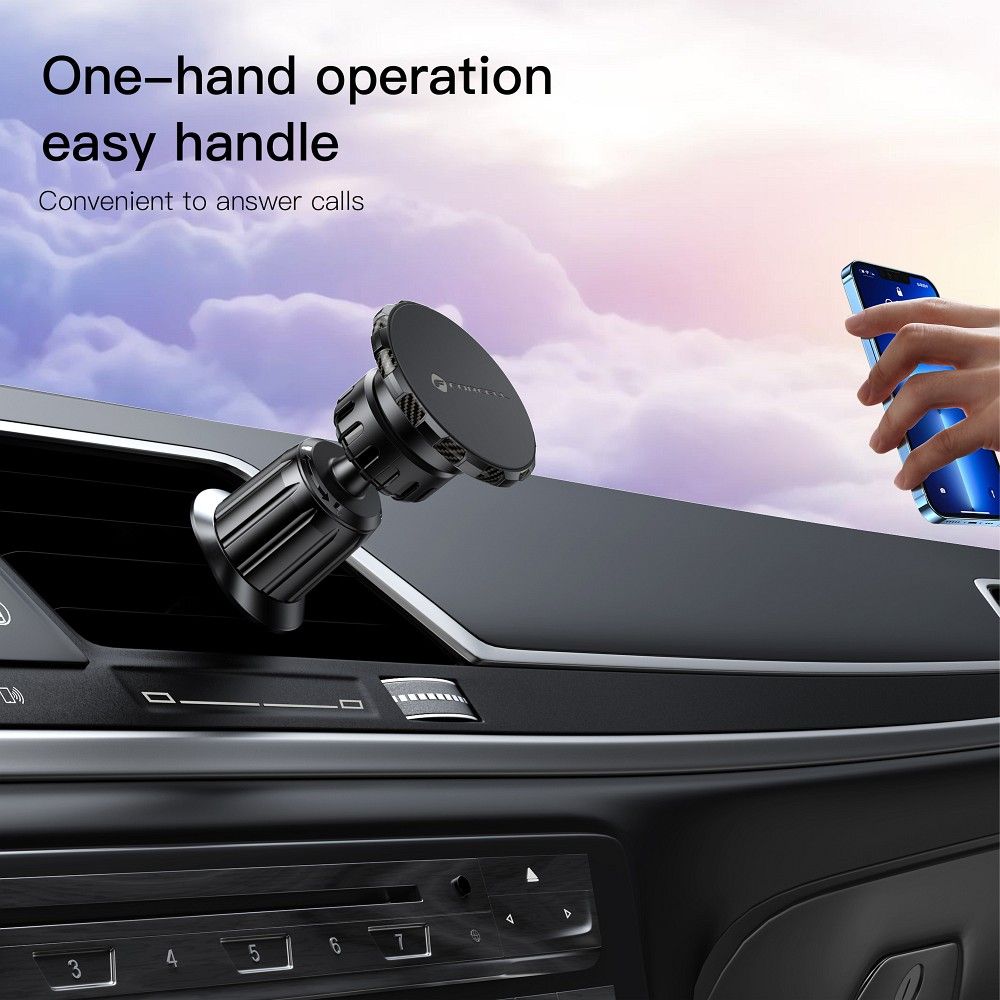 Magnetický držák na mobil do auta Forcell F-Grip MagElite na ventilaci, černý