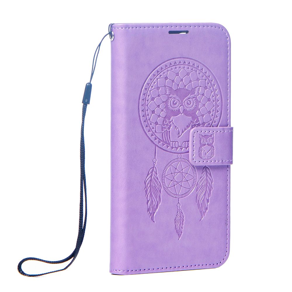 MEZZO Pouzdro na knihu pro XIAOMI Motorola G37 / G57 POWER „dreamcatcher“ – fialové