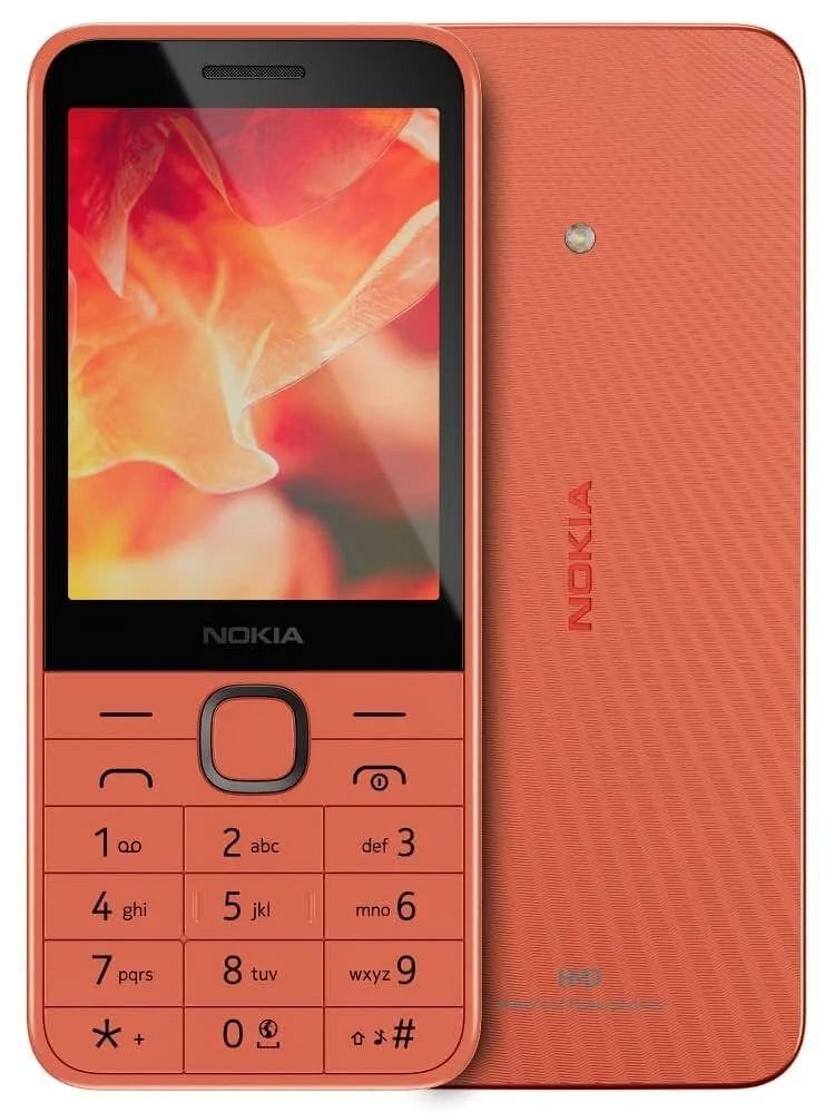 Mobilní telefon Nokia 220 Dual SIM 4G, broskvová barva