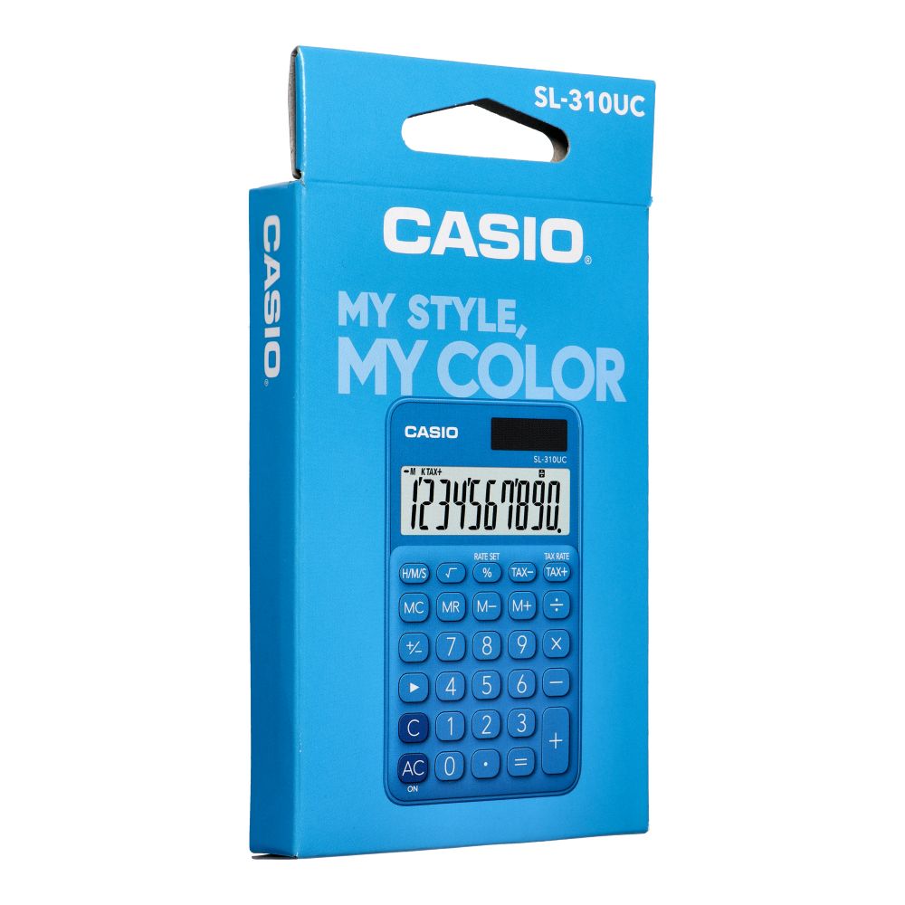 Modrá kalkulačka Casio SL-310UC-BU