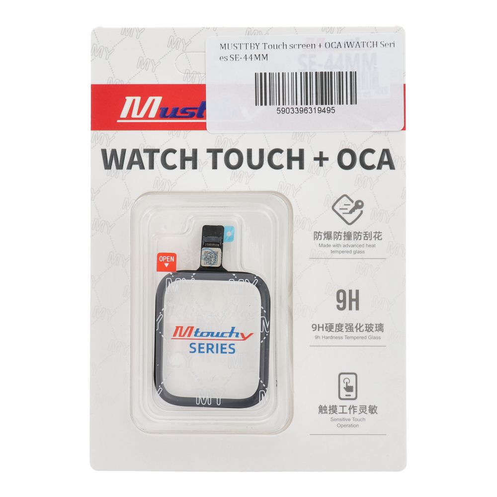 MUSTTBY Dotykový displej + OCA pro Apple Watch Series SE – 44 mm