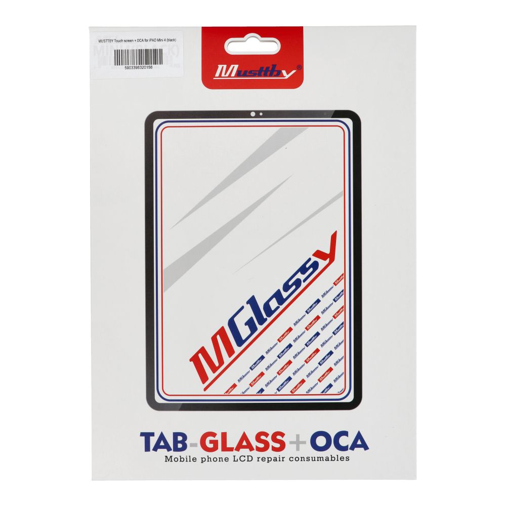 MUSTTBY Dotykový displej + OCA pro iPad Mini 4 (černý)