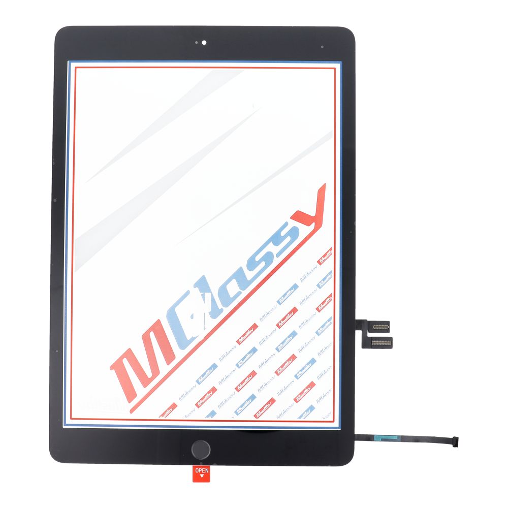 MUSTTBY Dotykový displej + zadní nálepka + kryt Home pro iPad 7 (černý)