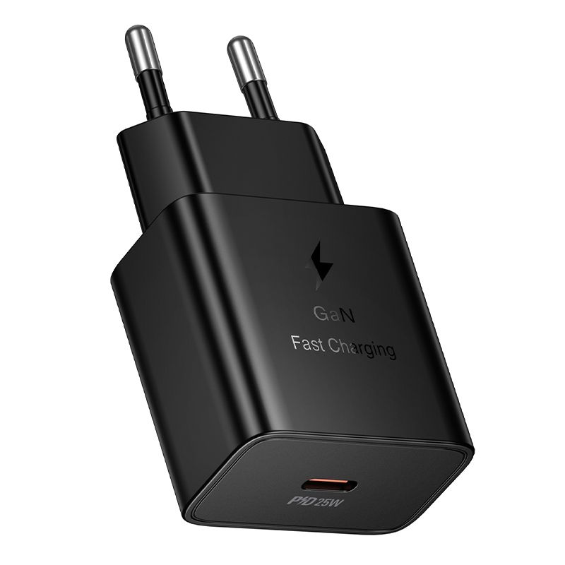 Nabíječka na telefon Hoco USB-C QC PD 25 W N76, černá