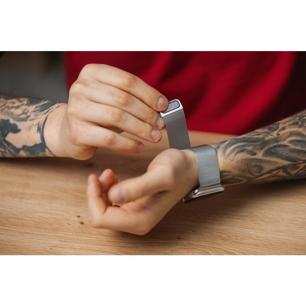 Náramek k hodinkám Apple Watch Forcell F-Design FA03, magnetický, ocelový, 38 / 40 / 41 mm, modrý