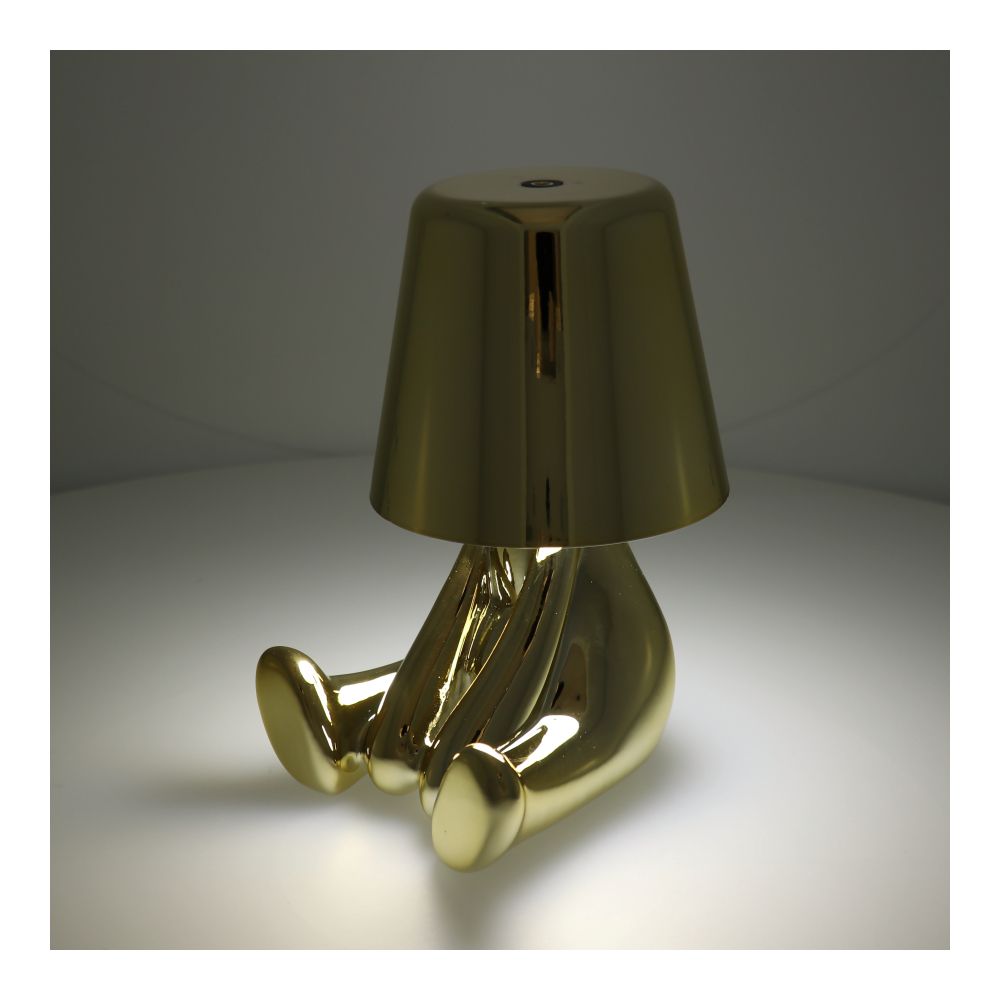 Noční stolní lampa GOLD MAN ve stylu Art Deco (verze 5) MLTL