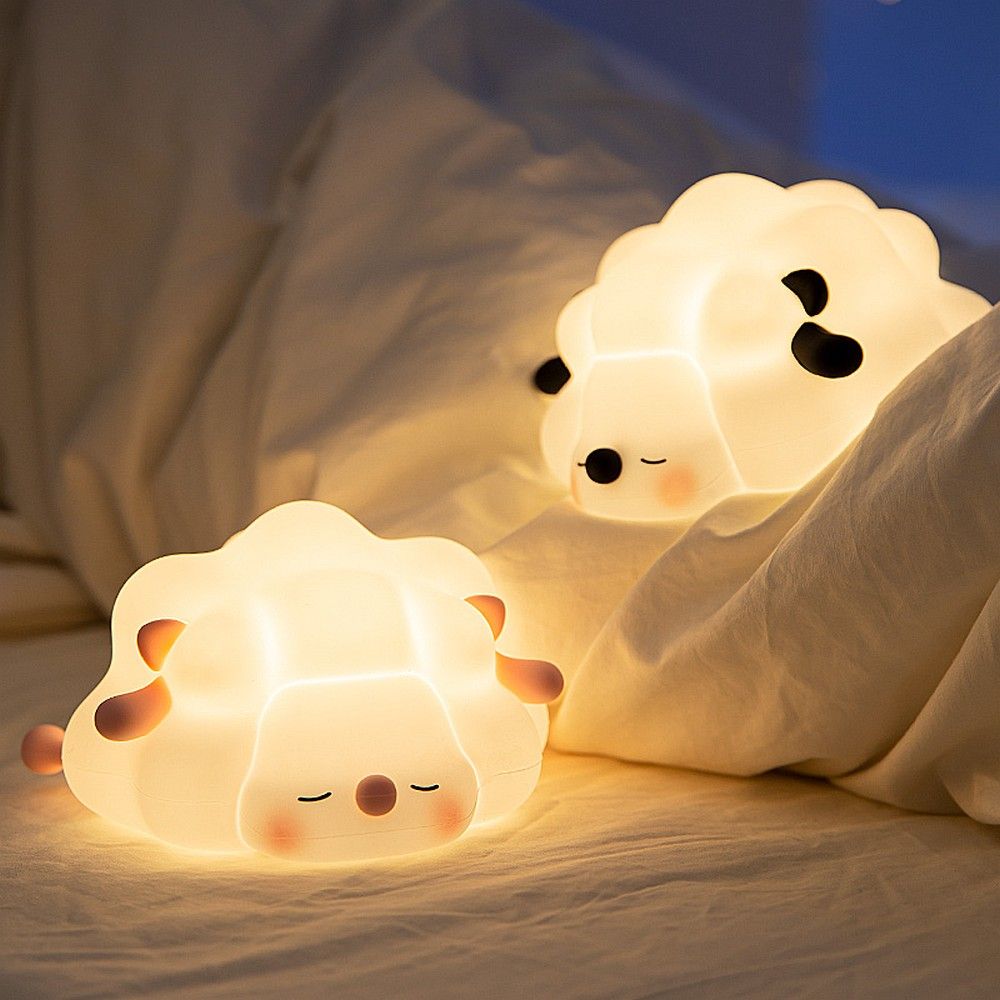 Noční stolní lampa Lamb ve stylu art deco K-1156