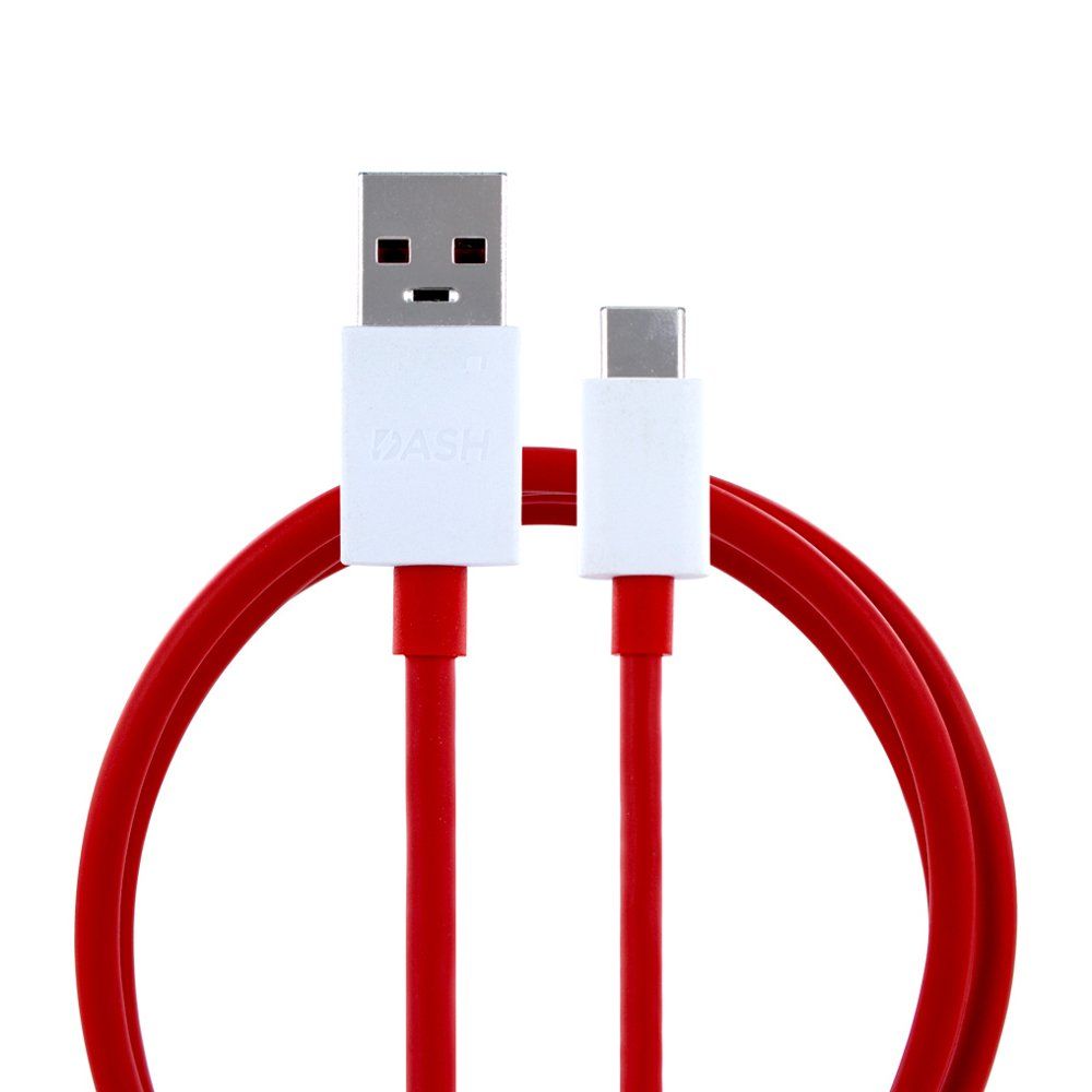 Originální kabel ONEPLUS USB A na Type C 4A D301, 1 m, červený, volně balený