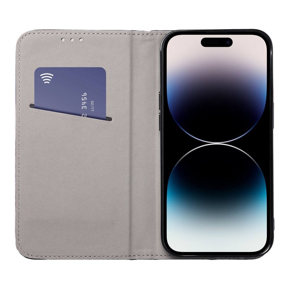 Otočné pouzdro pro Honor 200 LITE Smart Magneto v barvě burgundské