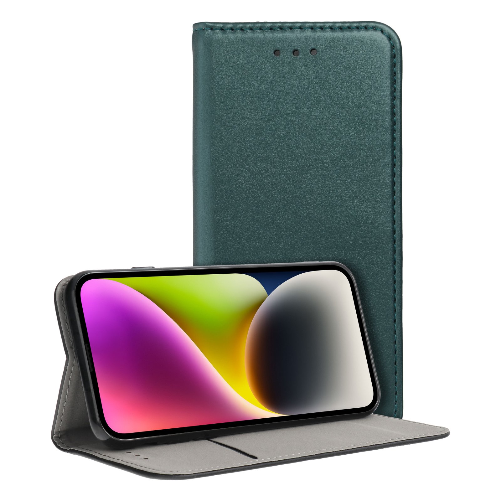 Otočné pouzdro pro Honor 600 LITE Smart Magneto, tmavě zelené