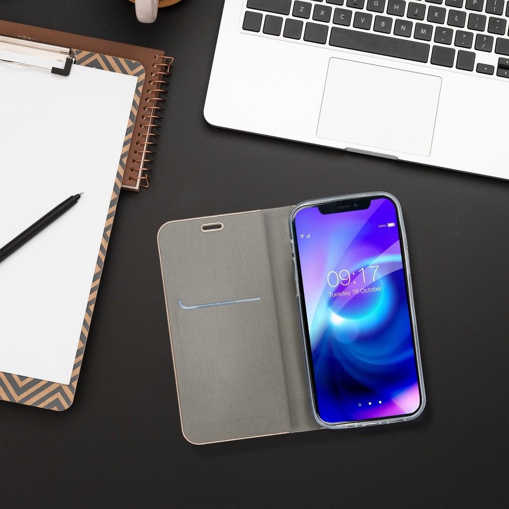 Otočné pouzdro pro Huawei P20 LITE Luna Book, zlaté a stříbrné