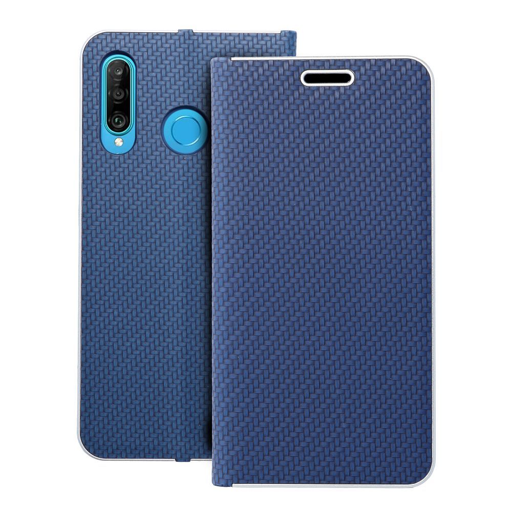 Otočné pouzdro pro Huawei P30 LITE Luna Book, barva Carbon blue