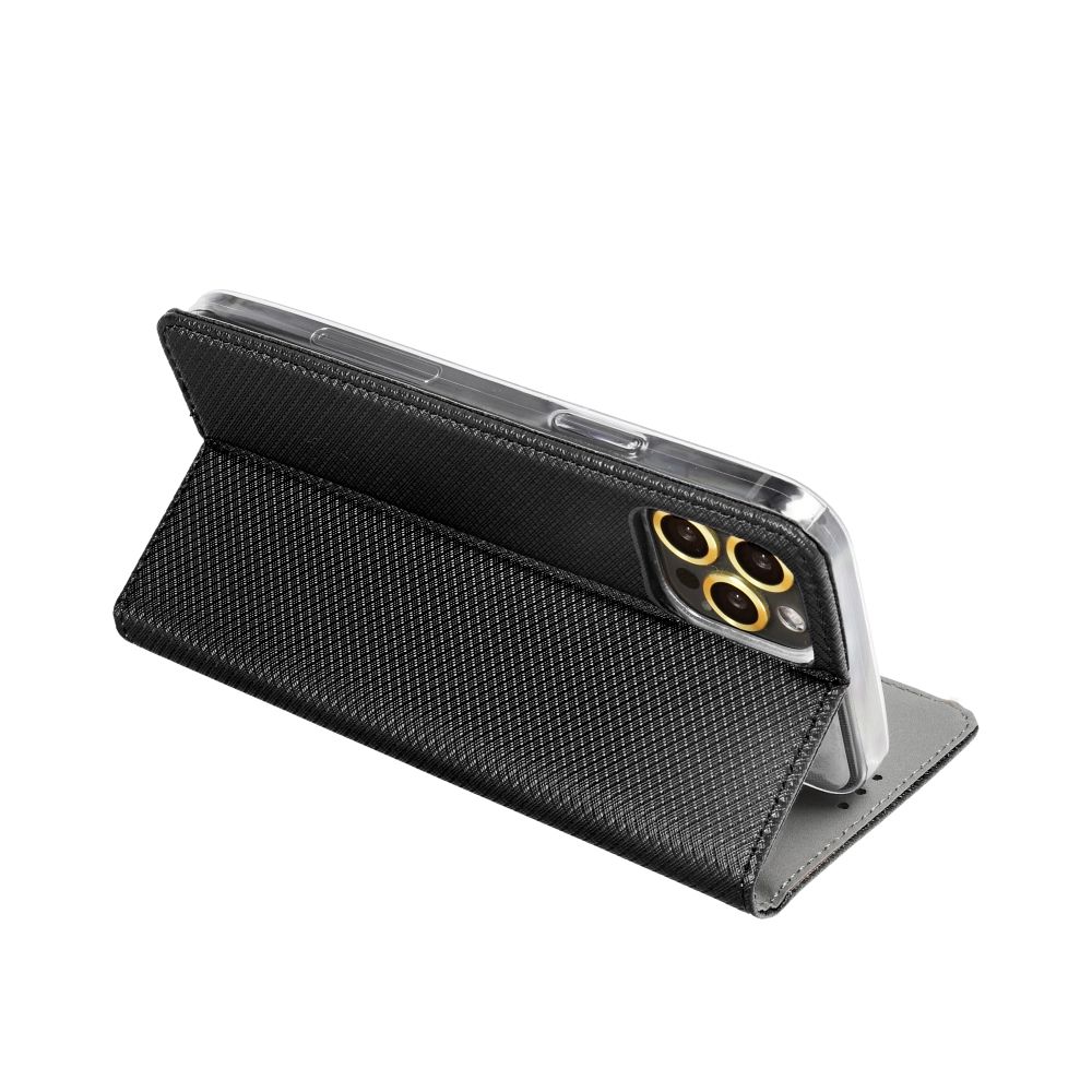 Otočné pouzdro pro iPhone 15 PRO Smart Case Book, černé