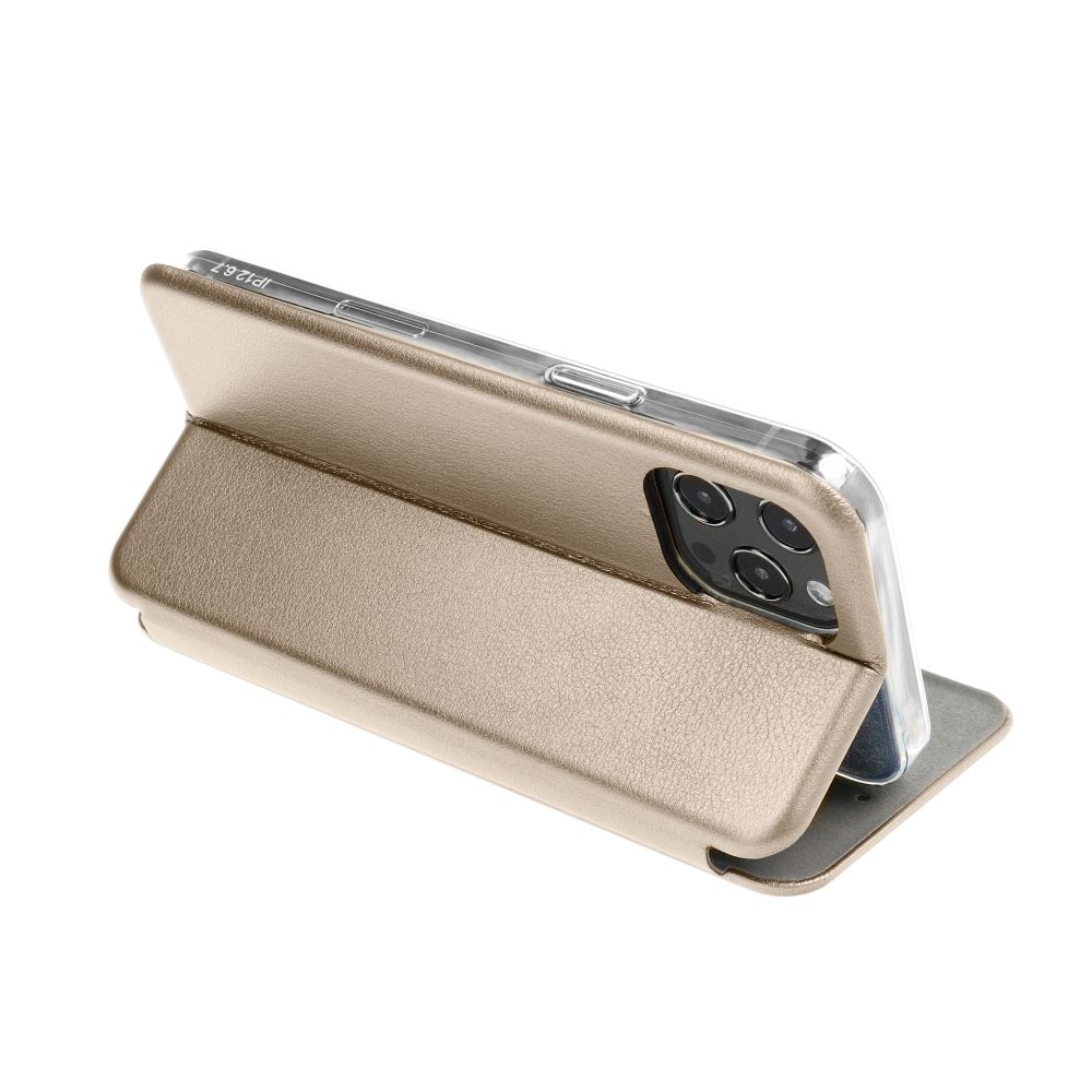 Otočné pouzdro pro iPhone 16 PLUS Elegance Book, zlaté