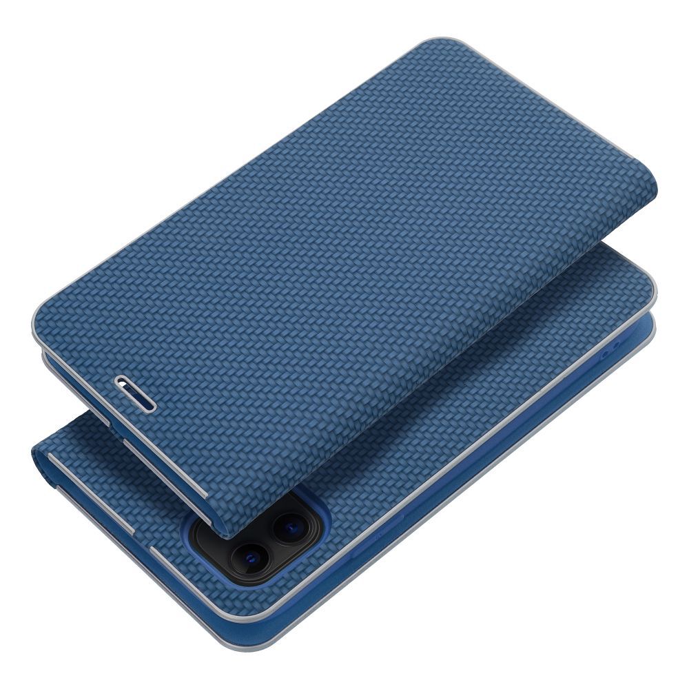 Otočné pouzdro pro iPhone 16 PRO MAX Luna Book v barvě Carbon blue