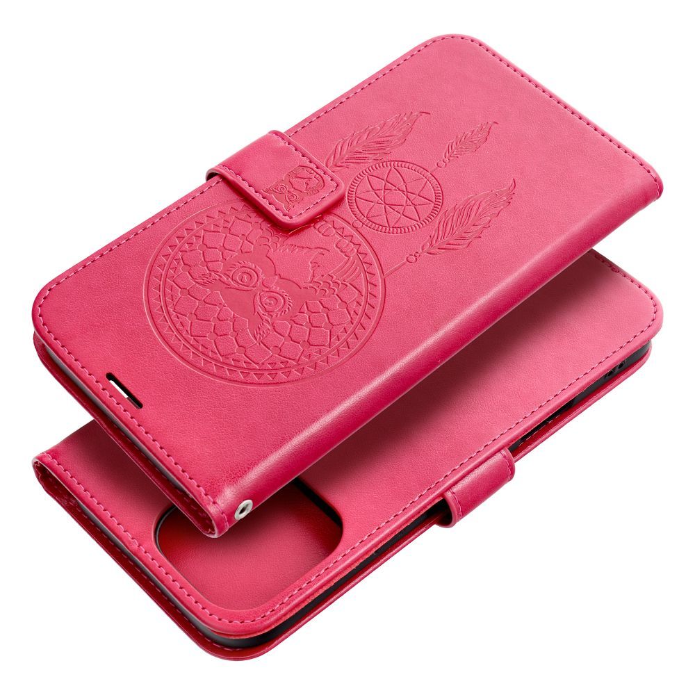 Otočné pouzdro pro iPhone 16 PRO MAX Mezzo Book „dreamcatcher“ v barvě magenta