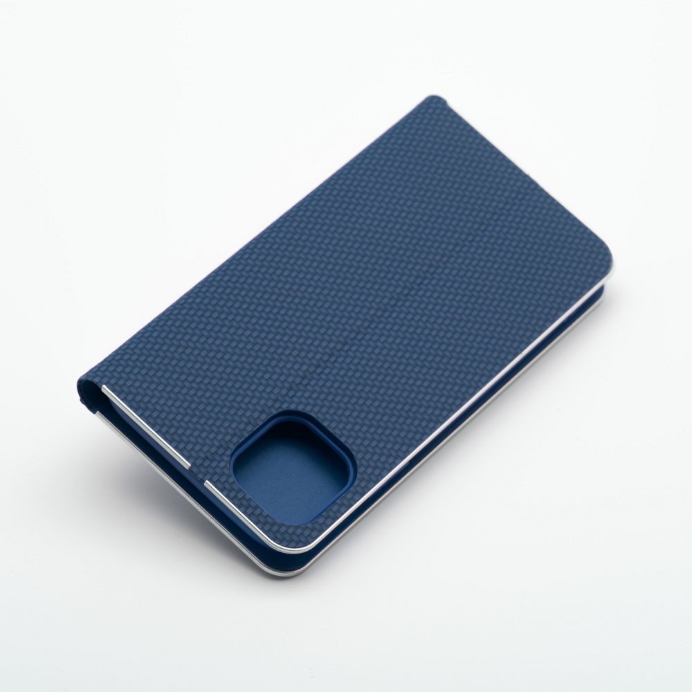 Otočné pouzdro pro iPhone 16e (SE 4 2025) Luna Book Carbon blue