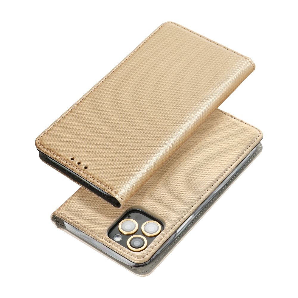 Otočné pouzdro pro Motorola G37 Smart Case Book, zlaté