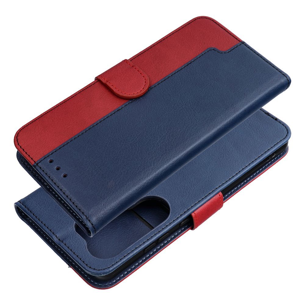 Otočné pouzdro pro Motorola G37 Split Book, tmavě modré a červené