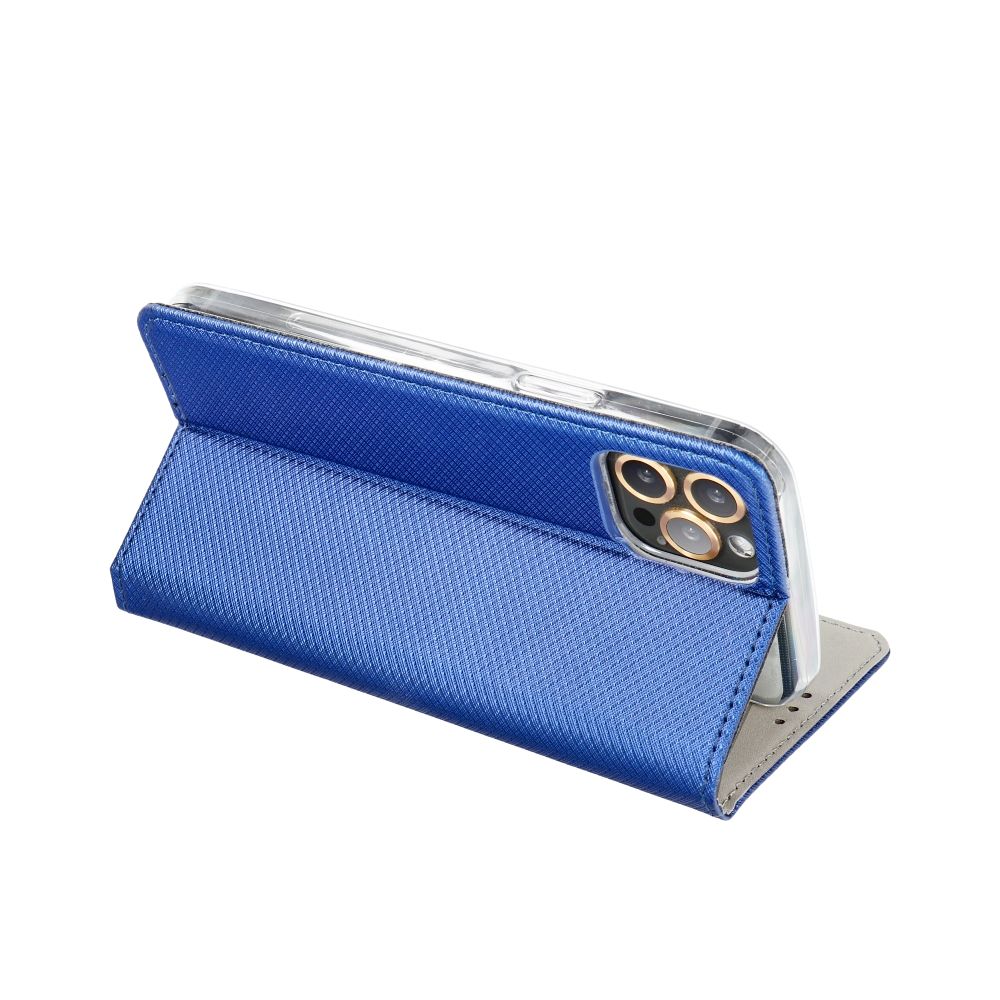 Otočné pouzdro pro Motorola G87 Smart Case Book, tmavě modré