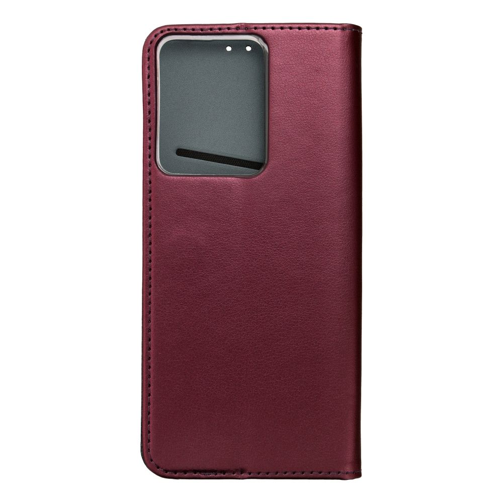 Otočné pouzdro pro Realme 14T 5G Smart Magneto v barvě burgundské červené