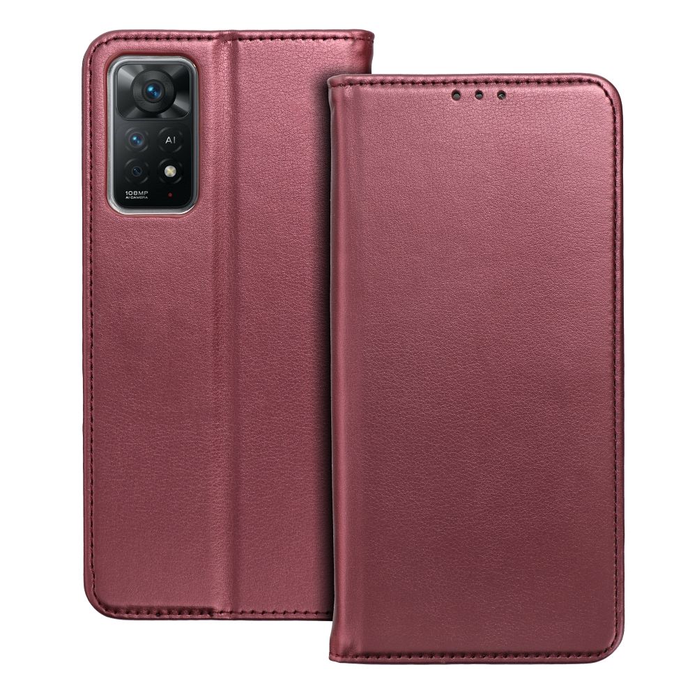 Otočné pouzdro pro Realme 14x 5G Smart Magneto v barvě burgundy