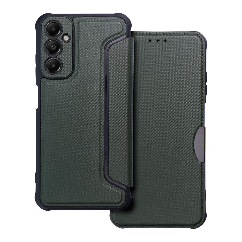 Otočné pouzdro pro Samsung A05s Razor Book, tmavě zelené