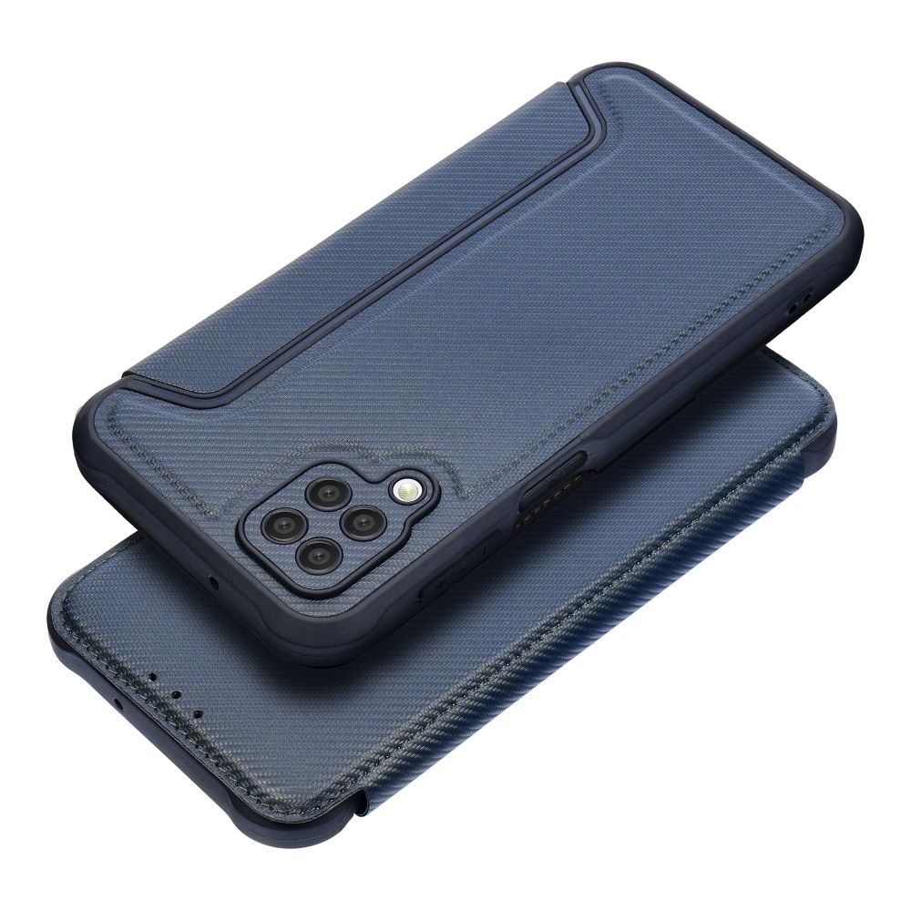 Otočné pouzdro pro Samsung A12 / M12 Razor Book, modré