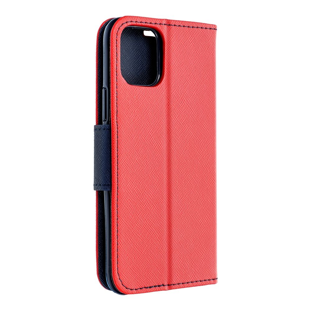 Otočné pouzdro pro Samsung A14 4G / A14 5G Fancy Book – červené / tmavě modré