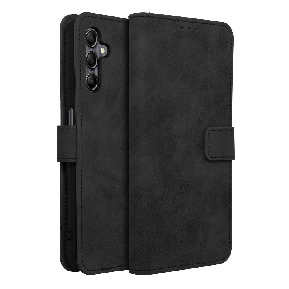 Otočné pouzdro pro Samsung A14 4G / A14 5G Tender Book, černé