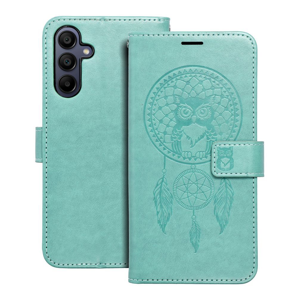 Otočné pouzdro pro Samsung A15 4G / A15 5G Mezzo Book, barva „dreamcatcher green“