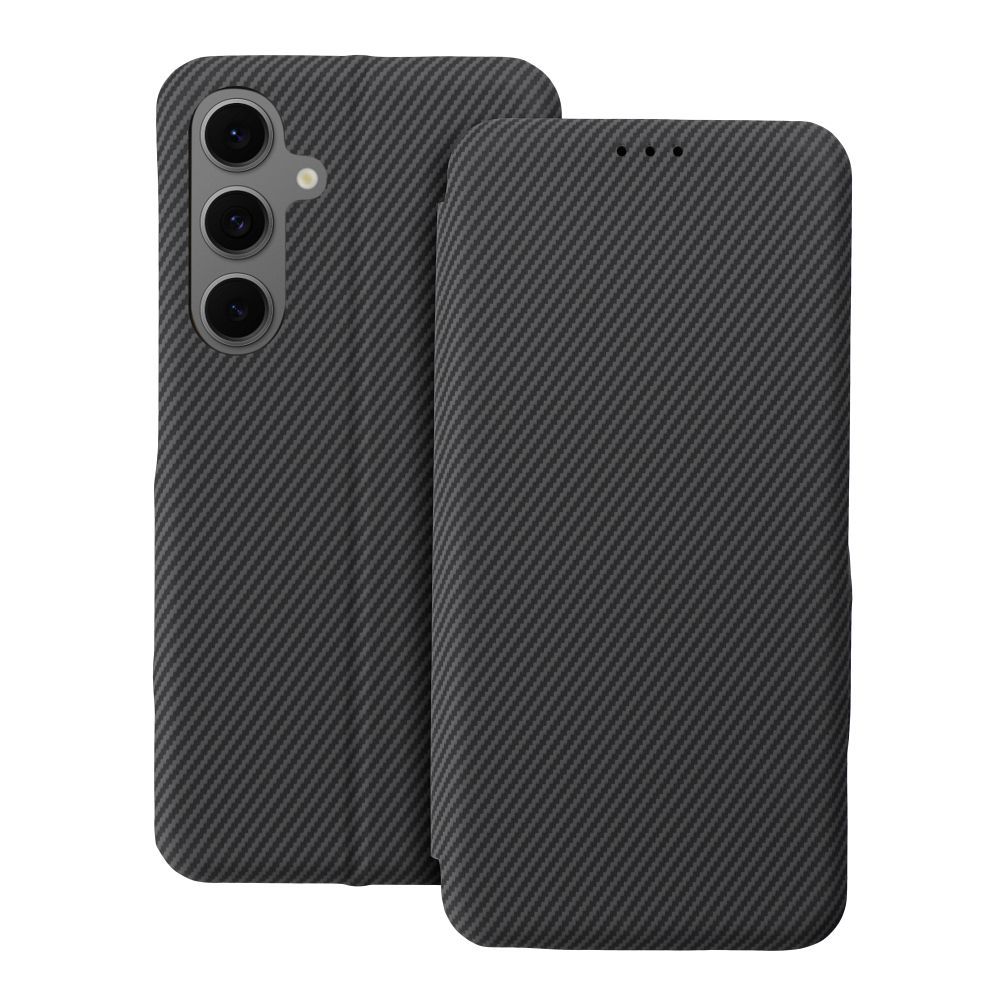 Otočné pouzdro pro Samsung A15 Folio Side Magnet, šedé