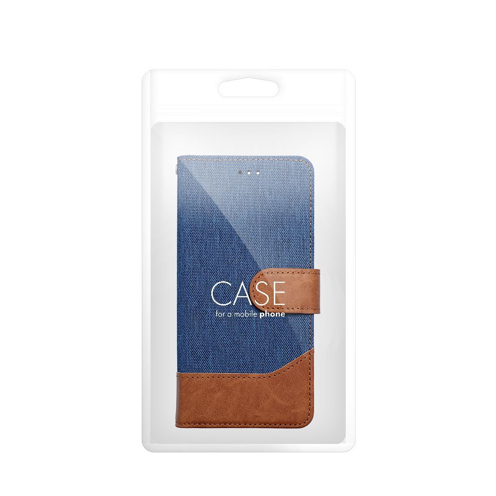 Otočné pouzdro pro Samsung A16 5G Jeans Book, modré