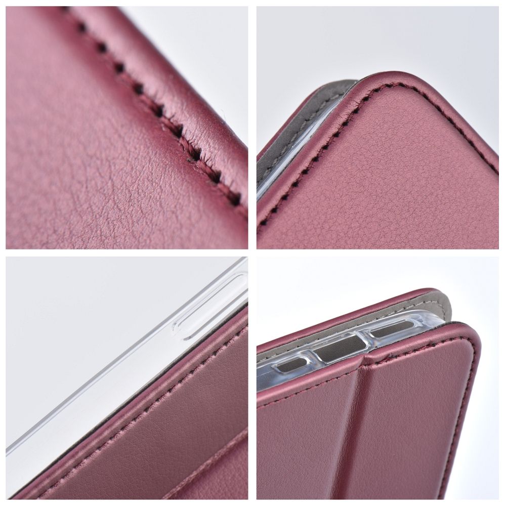 Otočné pouzdro pro Samsung A17 / A18 Smart Magneto, barva burgundská
