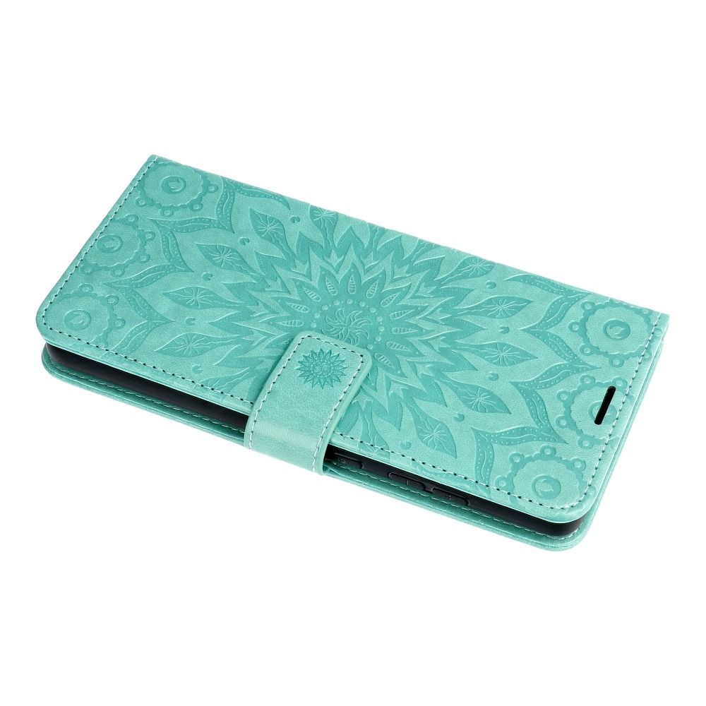 Otočné pouzdro pro Samsung A22 5G Mezzo Book, mandala green