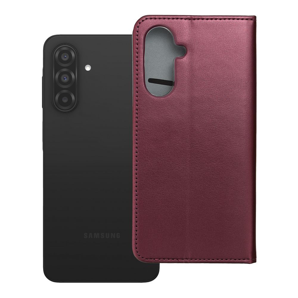 Otočné pouzdro pro Samsung A26 Smart Magneto v barvě burgundy