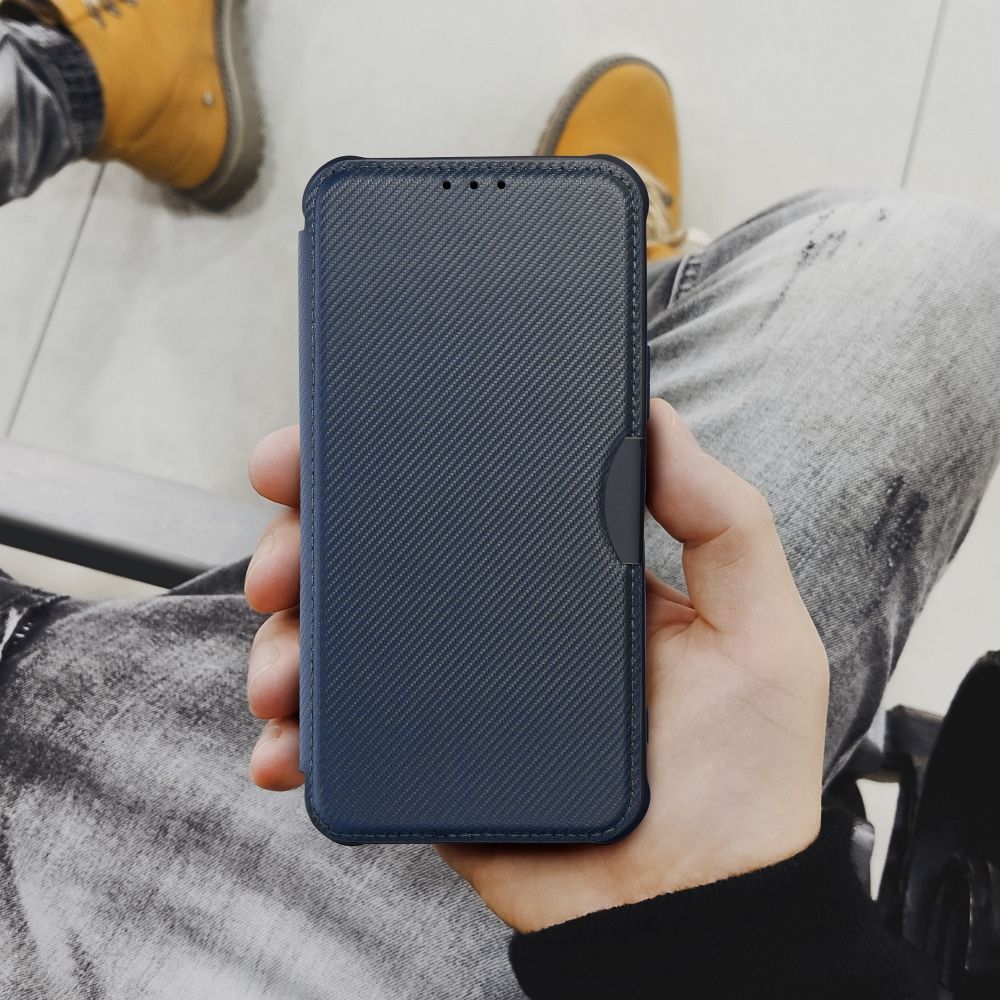 Otočné pouzdro pro Samsung A33 5G Razor Book, modré