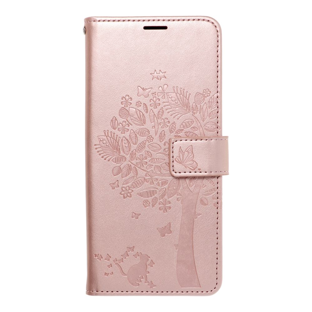 Otočné pouzdro pro Samsung A35 5G Mezzo Book v barvě „tree rose gold“