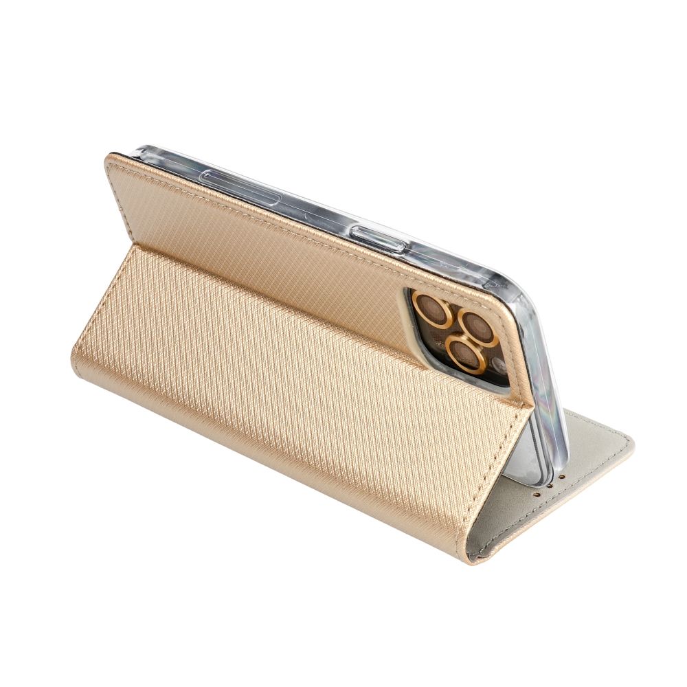 Otočné pouzdro pro Samsung A35 Smart Case Book, zlaté
