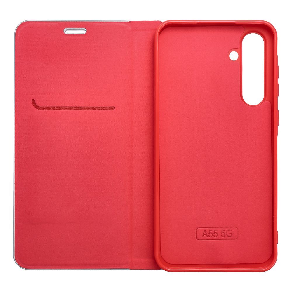 Otočné pouzdro pro Samsung S20 FE / S20 FE 5G Luna Book v barvě Carbon red