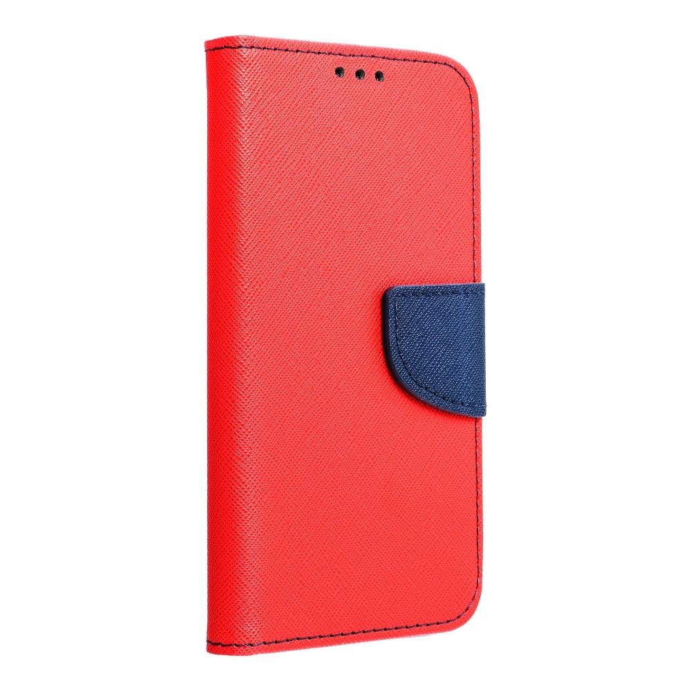 Otočné pouzdro pro Samsung S22 PLUS Fancy Book, červené / tmavě modré