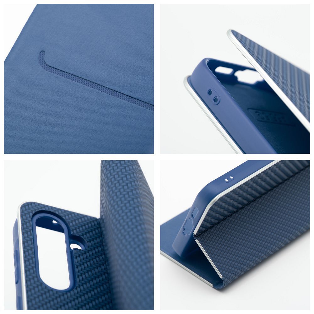Otočné pouzdro pro Samsung S24 ULTRA Luna Book, barva Carbon blue