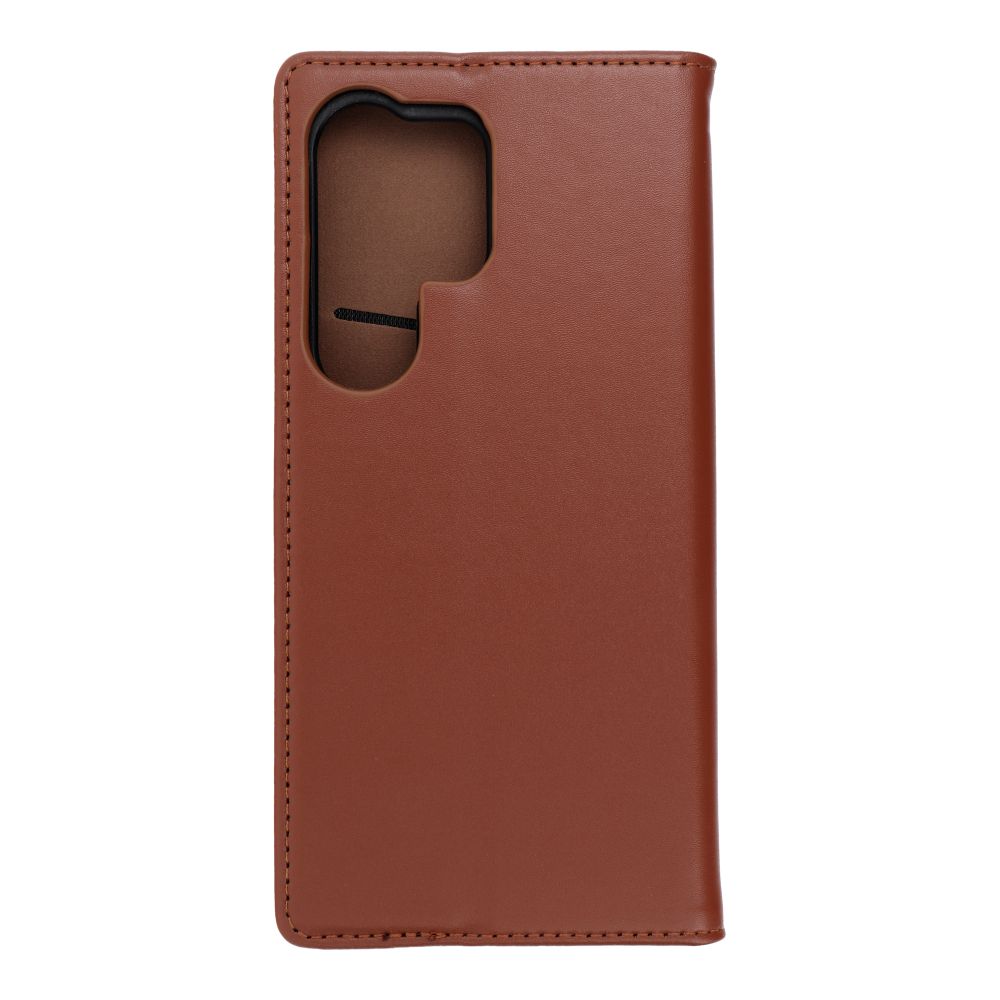 Otočné pouzdro pro Samsung S25 ULTRA Smart Pro Book, kožené, hnědé