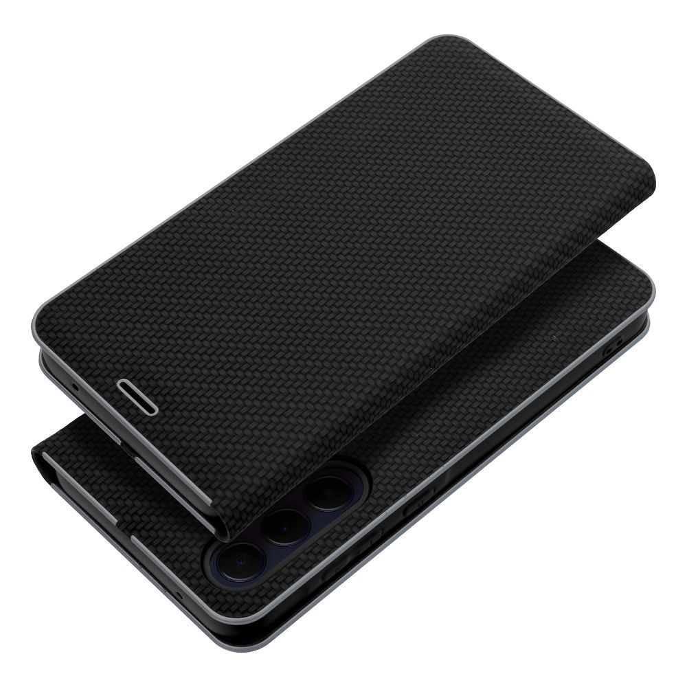 Otočné pouzdro pro Xiaomi Redmi 13C / Poco C65 Luna Book, černá barva „Carbon“